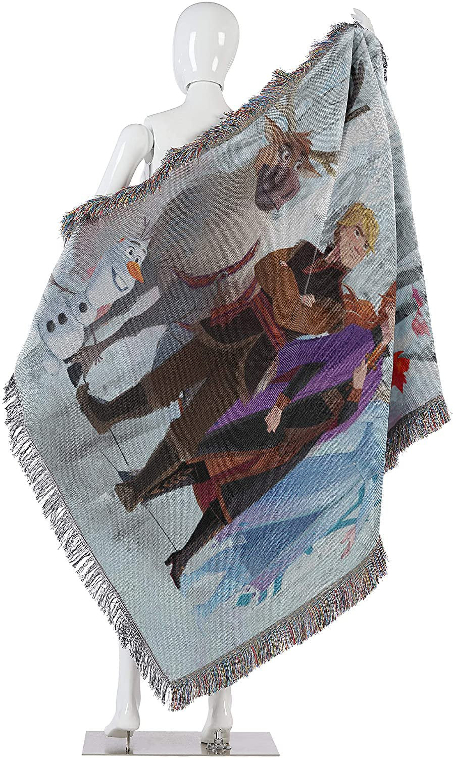 Disney Frozen, Woven Tapestry Throw Blanket, Multi Color, 1 Count