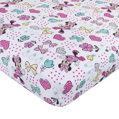 Disney Minnie Mouse 4 Piece Toddler Bedding Set