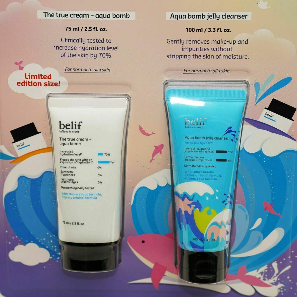 BELIF Aqua Bomb Moisturizer & Cleanser Duo