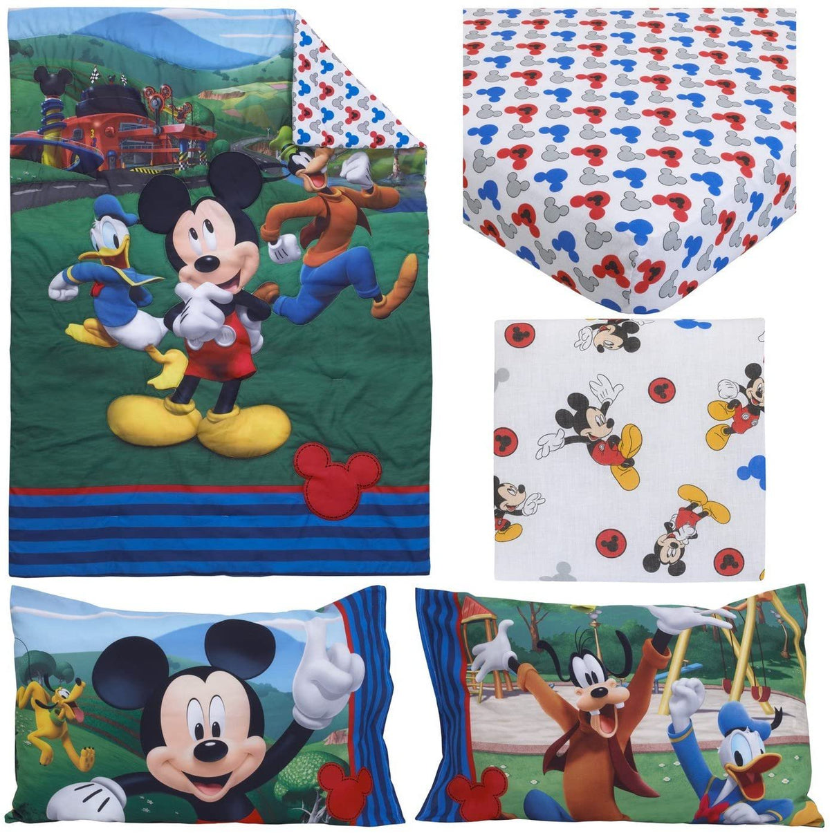 Disney Mickey Mouse 4 Pieces Toddler Bedding Set