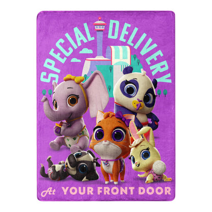 Disney T.O.T.S. "Special Delivery" Throw Blanket Silk Touch, 46" x 60"