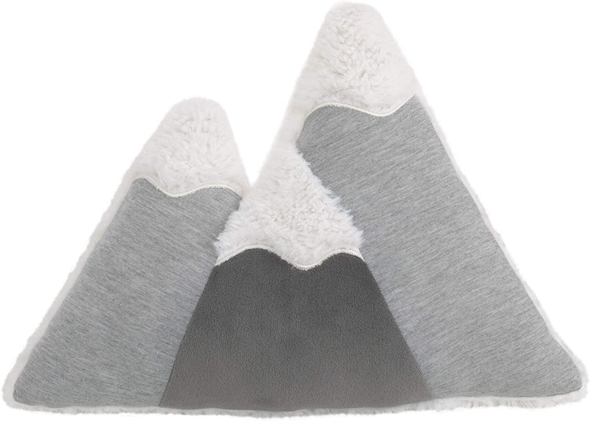 Little Love by NoJo – Mountain Shaped Decorative Pillow, Embroidery, Decorative Nursery Pillow, Playroom Décor, Cute Throw Pillows, Black on White