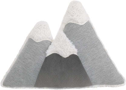 Little Love by NoJo – Mountain Shaped Decorative Pillow, Embroidery, Decorative Nursery Pillow, Playroom Décor, Cute Throw Pillows, Black on White