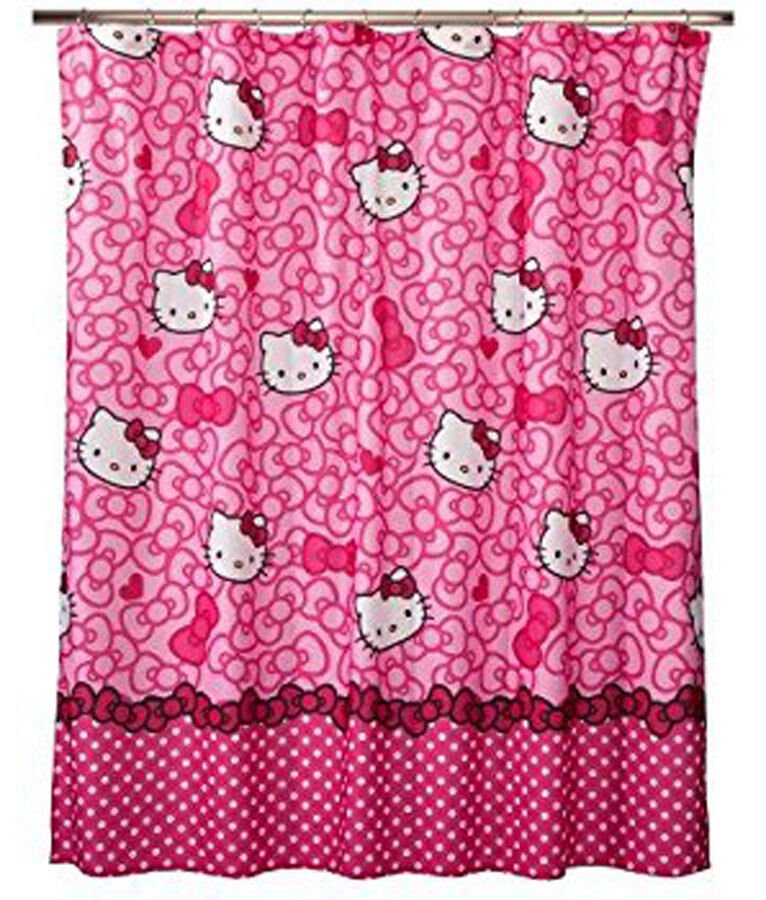 Hello Kitty Fabric Shower Curtain