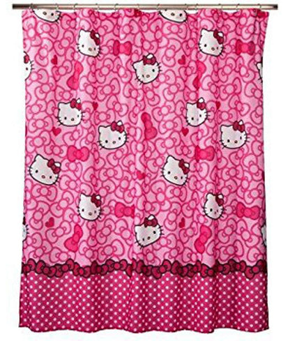 Hello Kitty Fabric Shower Curtain