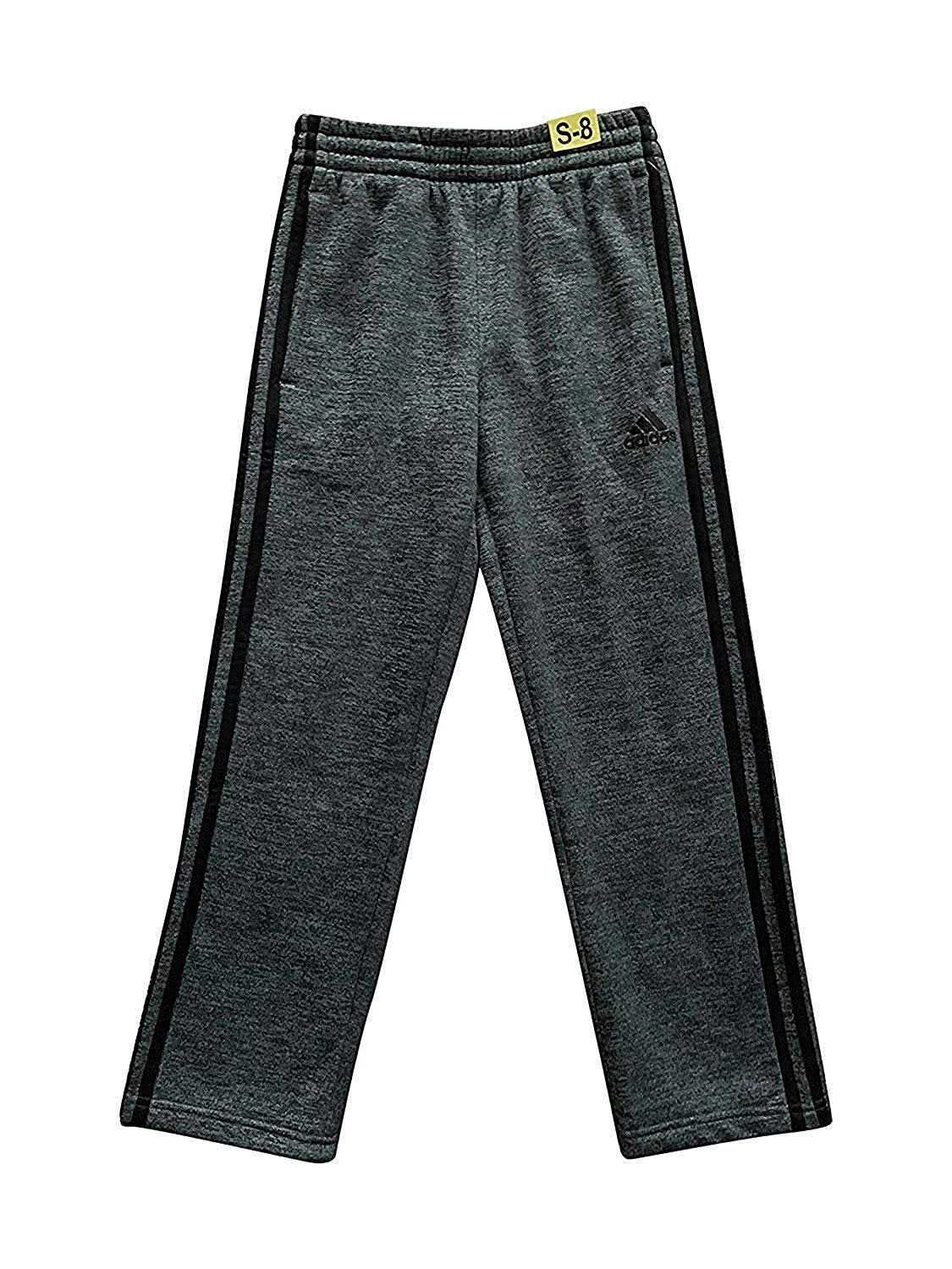 adidas Boy's Tech Fleece Pant (Medium/10-12, Dark Heather/Black)