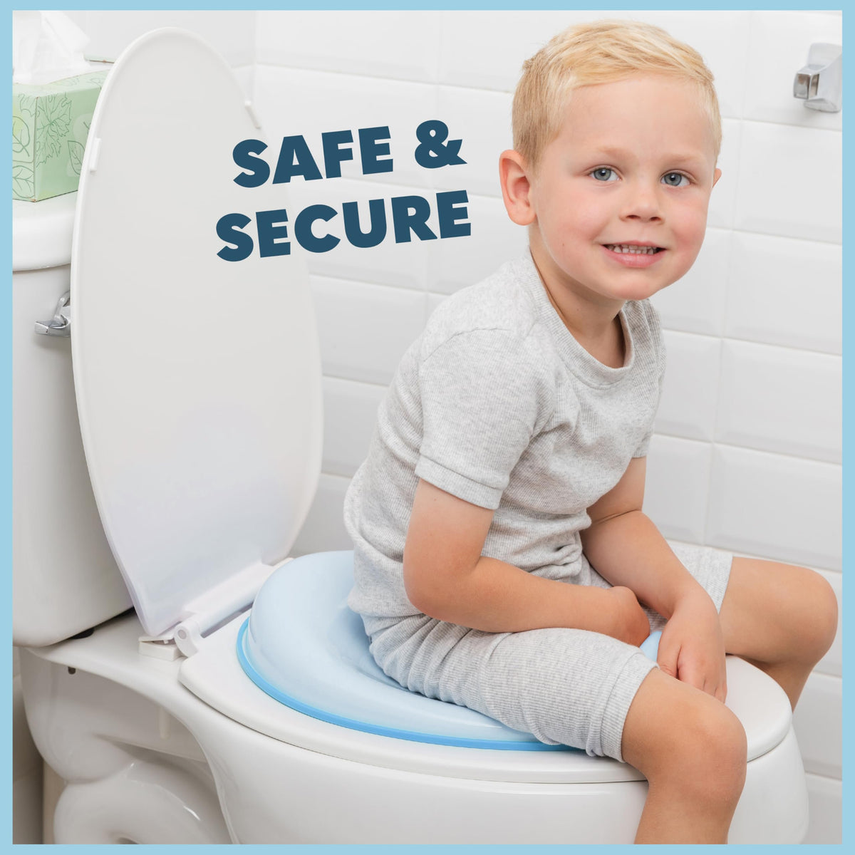 Todays Kids Toddler Potty Training Seat - Toddler Toilet Seat Attachment for Boys & Girls w/Splash Guard, Non-Slip Grip for Secure Fit, Fits Standard Round & Oval Toilets, Storage Hook Included