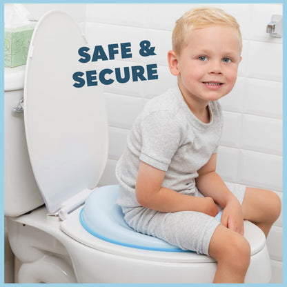 Todays Kids Toddler Potty Training Seat - Toddler Toilet Seat Attachment for Boys & Girls w/Splash Guard, Non-Slip Grip for Secure Fit, Fits Standard Round & Oval Toilets, Storage Hook Included