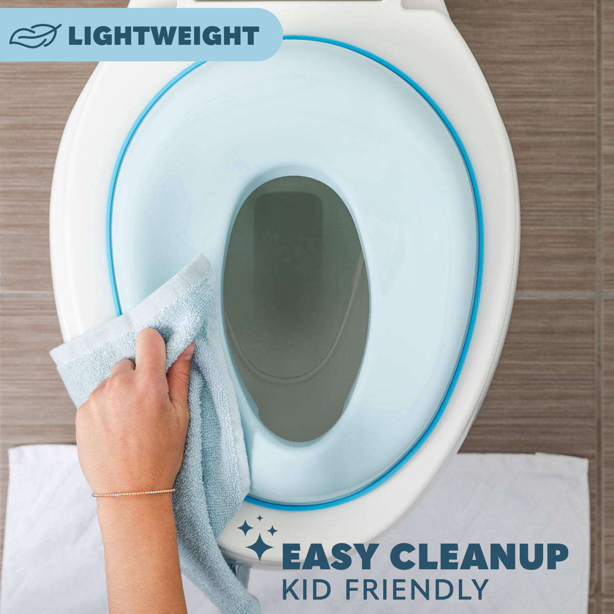 Todays Kids Toddler Potty Training Seat - Toddler Toilet Seat Attachment for Boys & Girls w/Splash Guard, Non-Slip Grip for Secure Fit, Fits Standard Round & Oval Toilets, Storage Hook Included