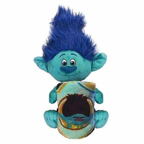 DreamWorks Trolls Branch Fleece Throw Blanket and Cuddle Plush Toy - Kids