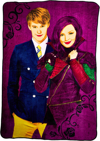 Disney Descendants Welcome to Auradon Micro Raschel Blanket, 62" x 90"