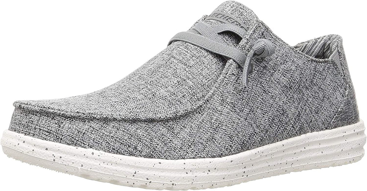 Skechers Melson Mens Relaxed Fit Slip-on Loafers - Chad Grey
