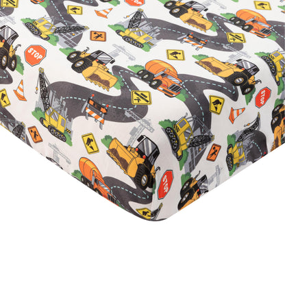 Today's Kids 1-Pack Monster Truck Fitted Baby Crib Sheet Boy - Soft & Breathable Printed Nursery Toddler Bed Sheets for Boys, Elastic Edge with Deep Pockets, Machine Washable, Fits 28" x 52" Mattress