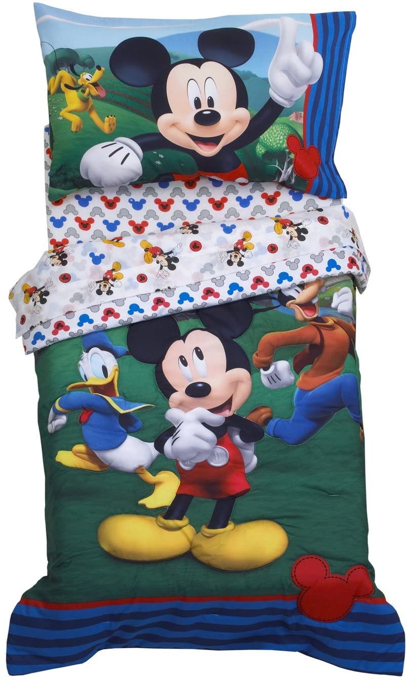Disney Mickey Mouse 4 Pieces Toddler Bedding Set