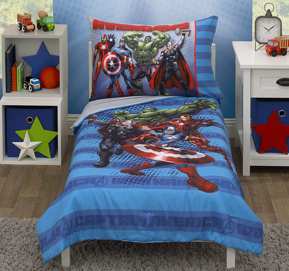 Marvel Spiderman 4 Piece Toddler Bedding Set
