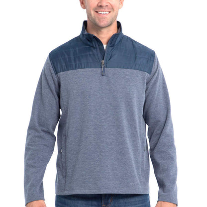 Eddie Bauer Men’s Mixed Media ¼ Zip Pullover, Variety
