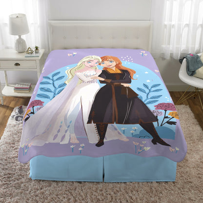 Disney Frozen Kids Plush Blanket, Twin/Full Size 62"x90"