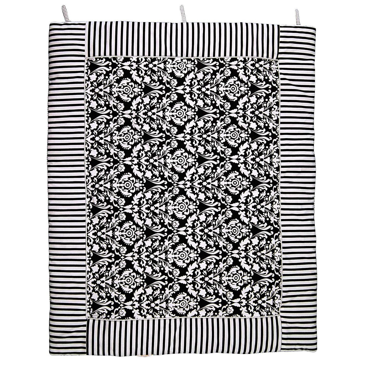 Bananafish Taylor 3 Piece Crib Bedding Set, Black, Cotton