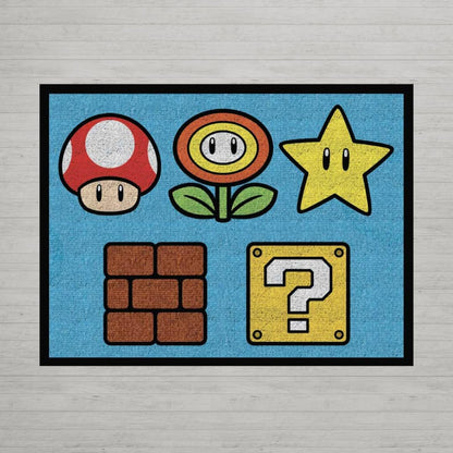 Franco Super Mario Kids Room Area Rug Non Slip, 69 in x 52 in