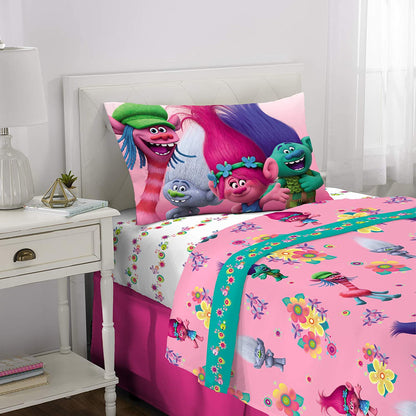 Trolls DreamWorks Life Twin Size Sheet Set