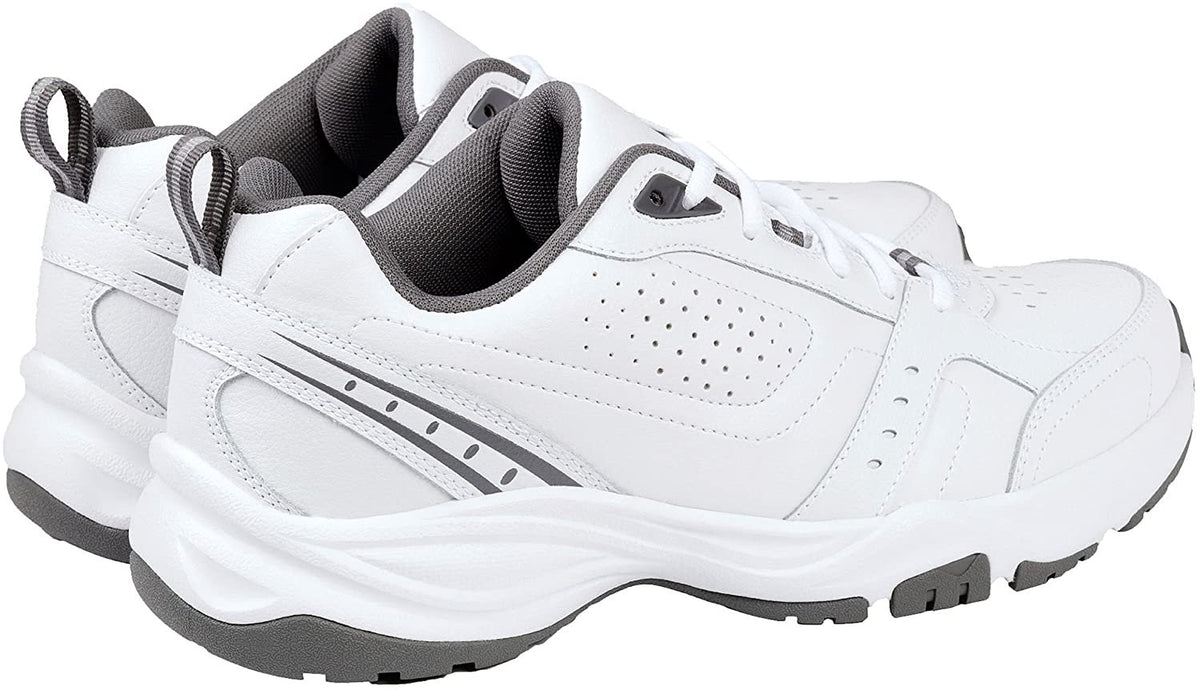 Kirkland Signature Men's Athletic Shoe, White/Grey (12)