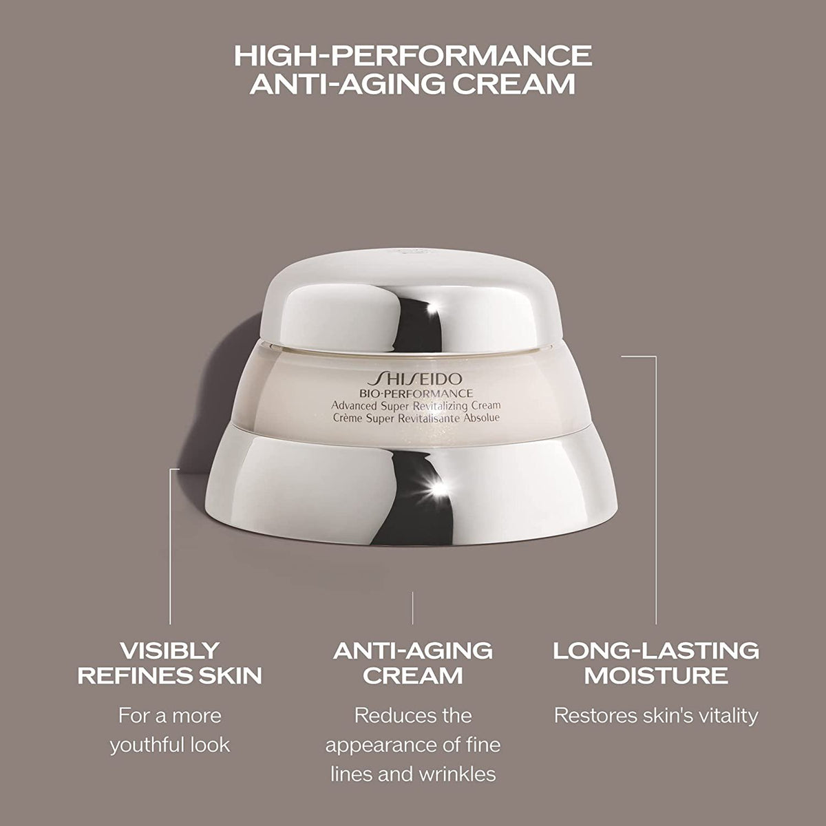 Shiseido Bio-Performance Advanced Super Revitalizing Cream - Anti-Aging Moisturizer - 2.6 Oz.