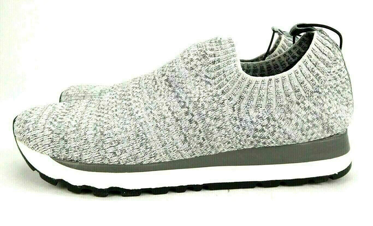 DKNY Jerri-Slip-on Women's Trainer Sneakers Knit Shoe - Size 10 Grey