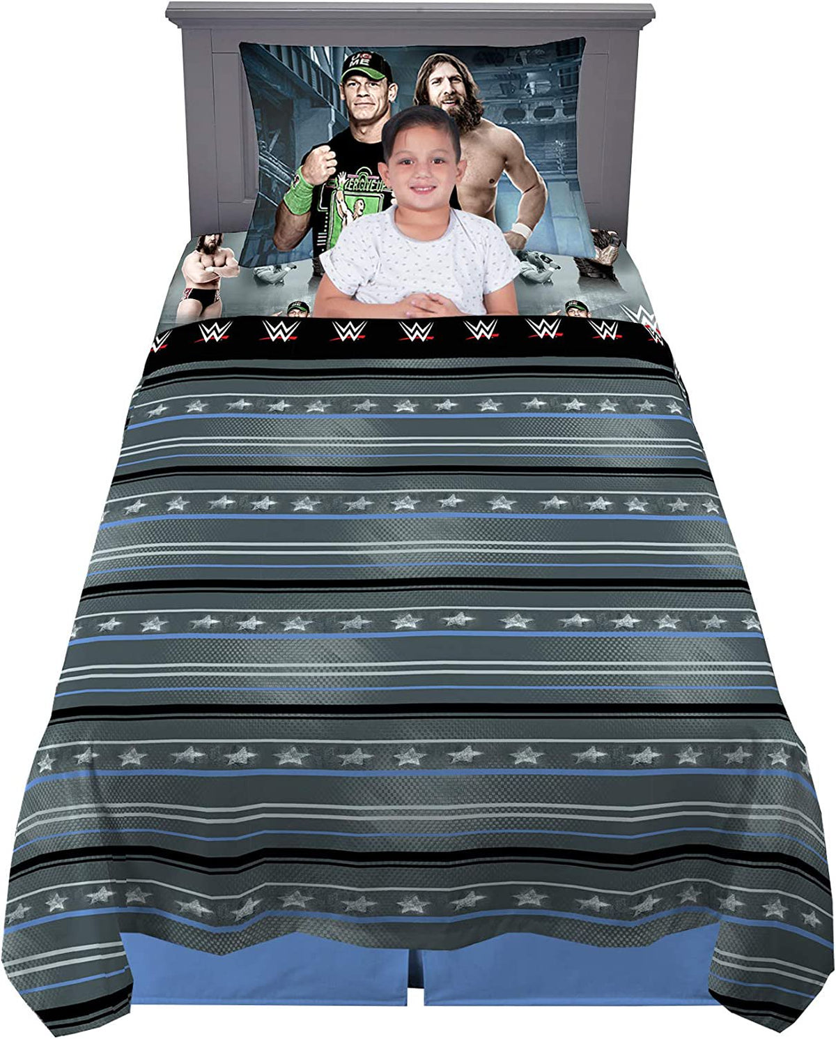 Franco Kids WWE Industrial Strength Twin Sheet Set
