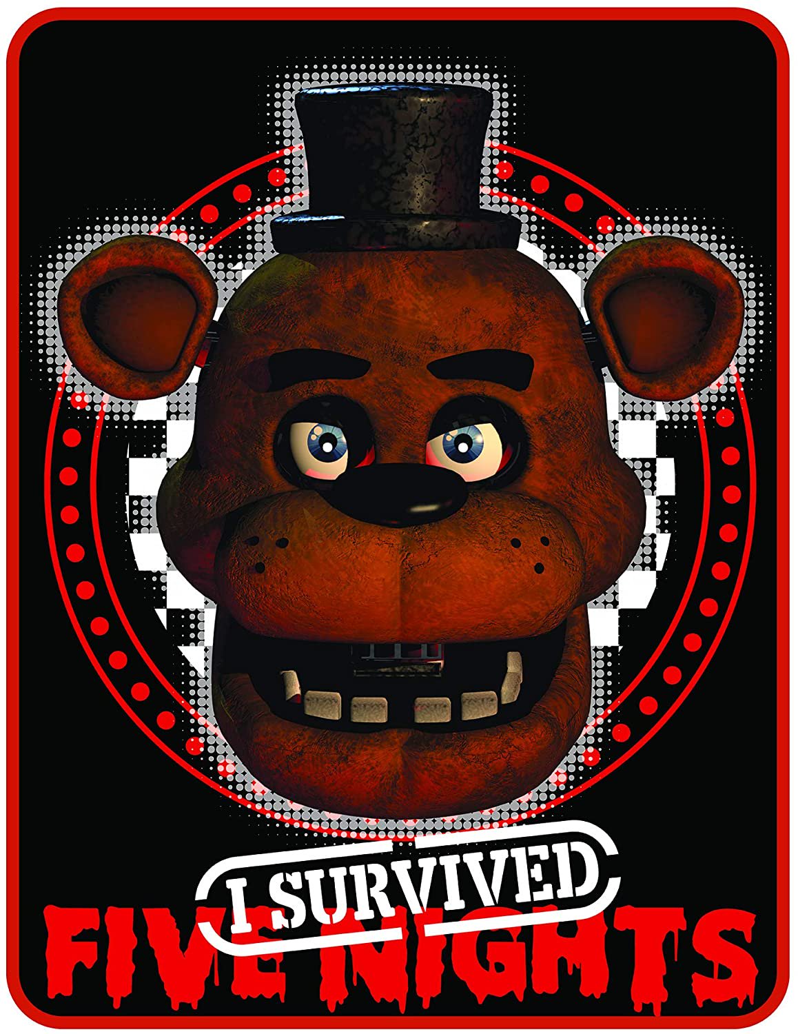 Five Nights at Freddy's Quarter Slice I Survived Five Nights Throw