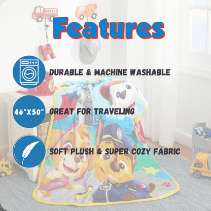 Franco Paw Patrol Kids Silk Touch Throw Blanket, 40 in x 50 in