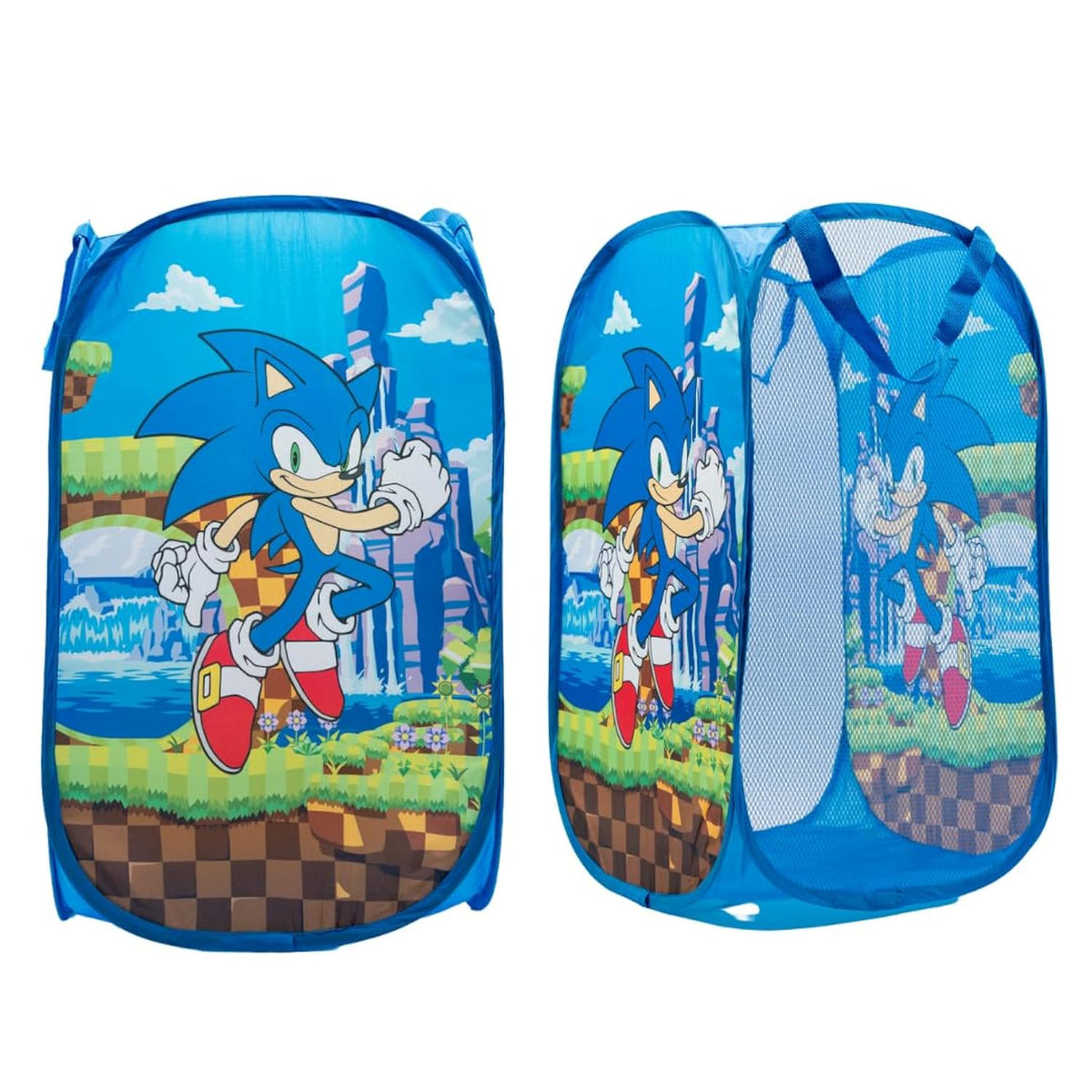 Franco Sonic Anime Kids Room Collapsible Storage Bin Pop Up Hamper