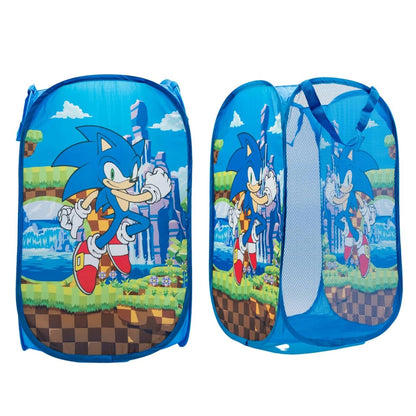 Franco Sonic Anime Kids Room Collapsible Storage Bin Pop Up Hamper