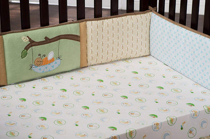 Kids Line 4-Piece Crib Bedding Set, Night Night Bugs