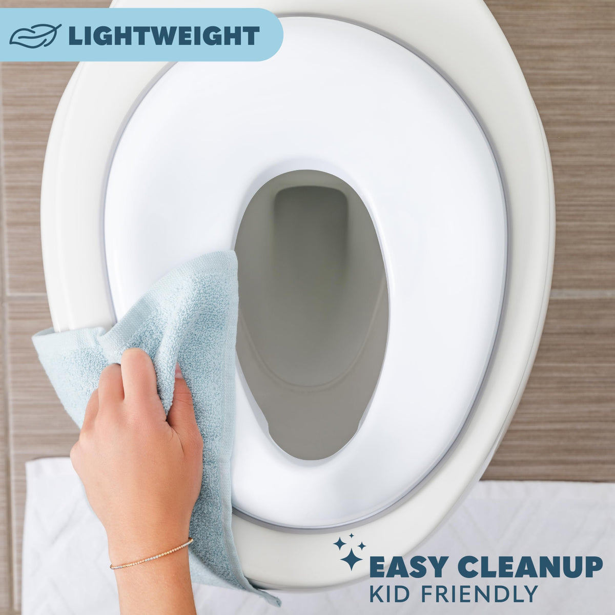Todays Kids Toddler Potty Training Seat - Toddler Toilet Seat Attachment for Boys & Girls w/Splash Guard, Non-Slip Grip for Secure Fit, Fits Standard Round & Oval Toilets, Storage Hook Included