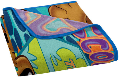 Warner Brothers Scooby-Doo, "Whole Gang" Micro Raschel Throw Blanket, 46" x 60"