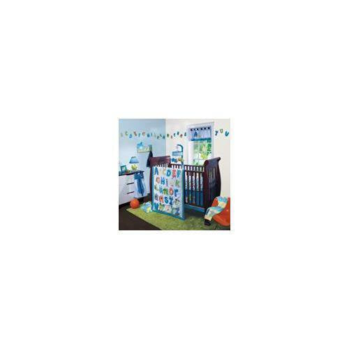 Lambs & Ivy Crib Bedding Set, Alpha Baby, 4 Piece