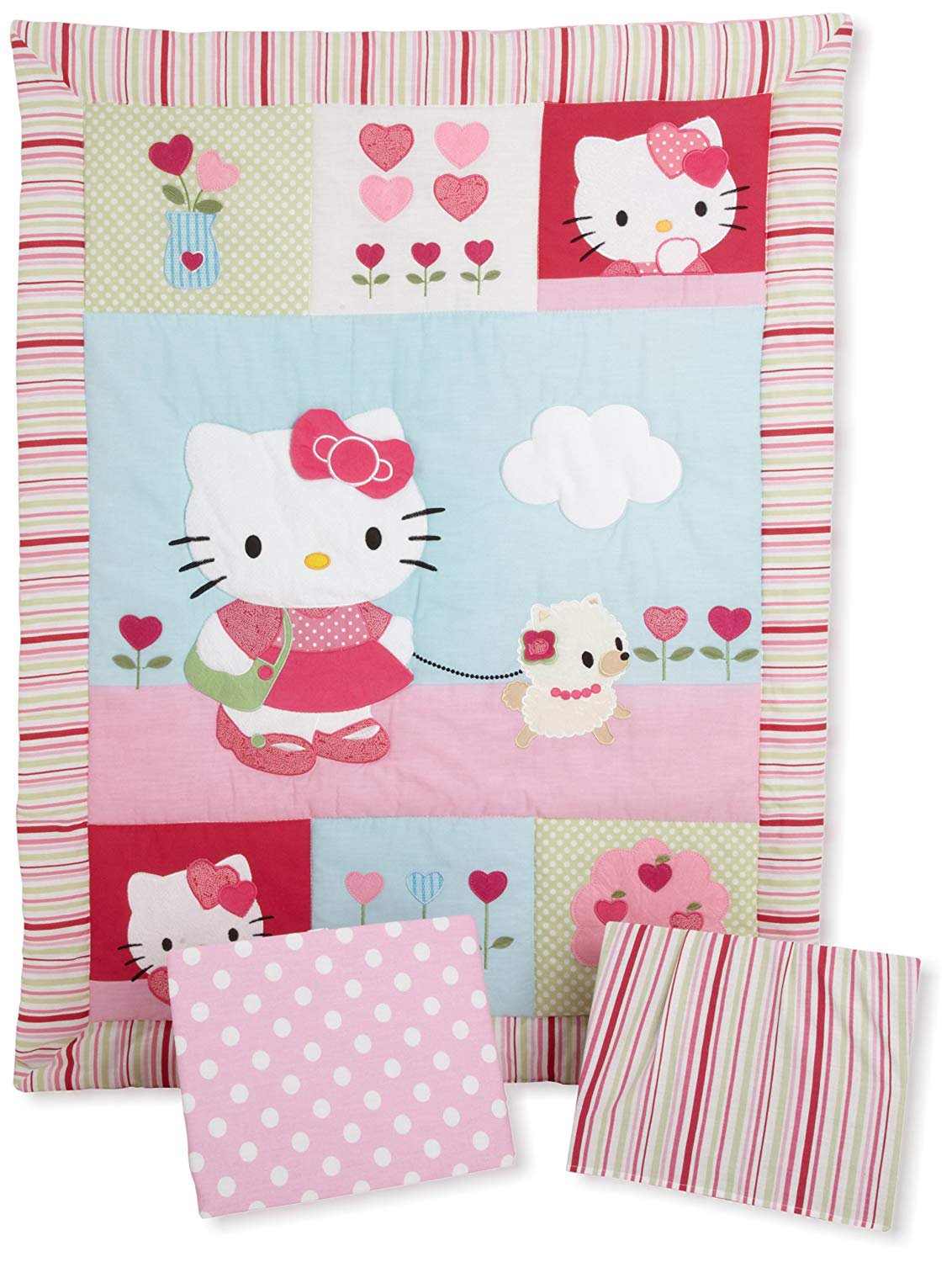 Bedtime Originals Hello Kitty and Puppy 3 Piece Bedding Set (Discontinued by Manufacturer)