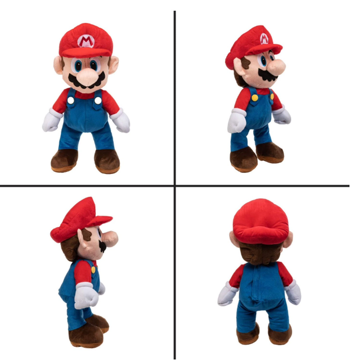 Super Mario Bros. The Real Thing 22-Inch Plush Pillow, Mario Plushie Toy | Decorative Pillows for Bed, Kids Room Essentials, Home Decor Accessories | Video Game Gifts And Collectibles