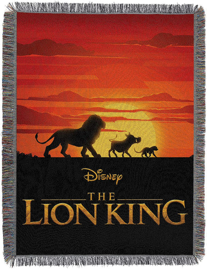 Disney The Lion King, Sunset Stroll Woven Jacquard Pillow