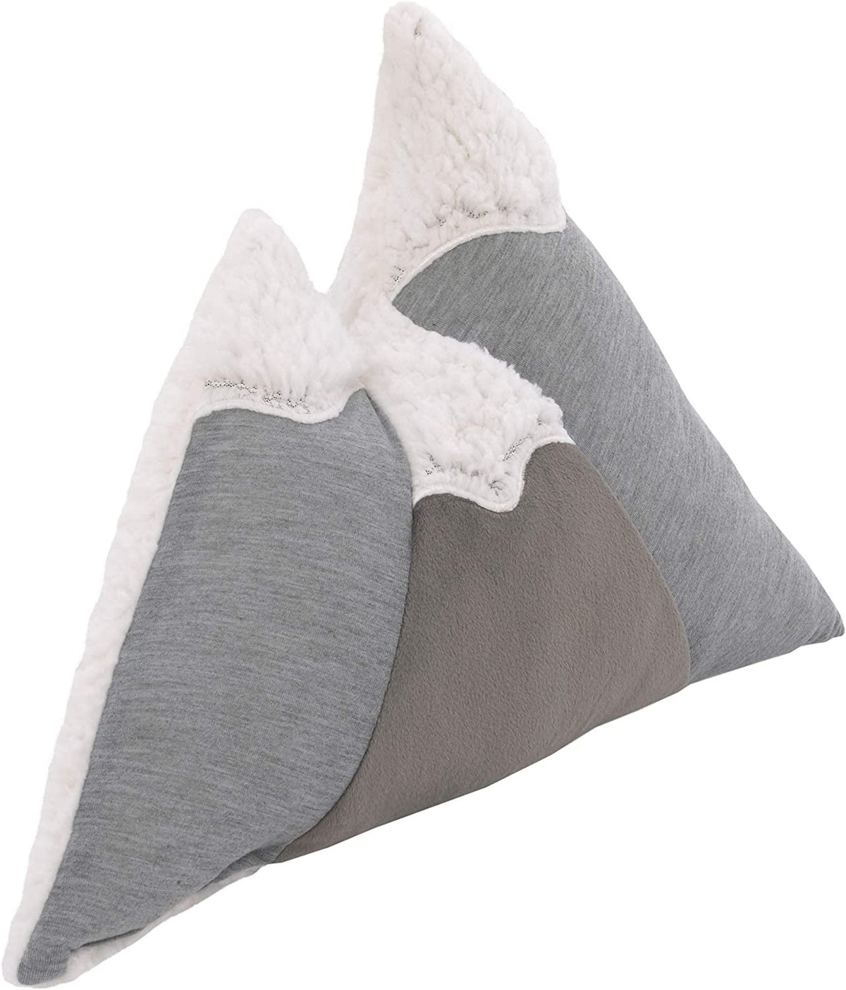 Little Love by NoJo – Mountain Shaped Decorative Pillow, Embroidery, Decorative Nursery Pillow, Playroom Décor, Cute Throw Pillows, Black on White