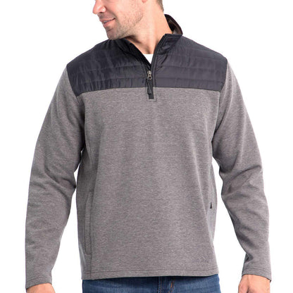 Eddie Bauer Men’s Mixed Media ¼ Zip Pullover, Variety