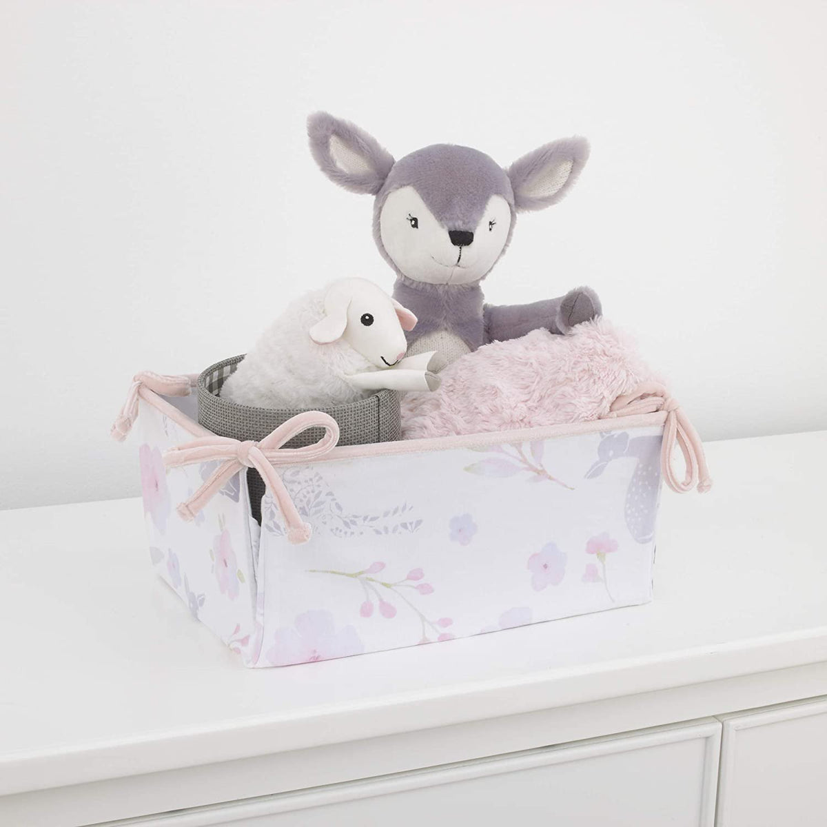 NoJo Watercolor Deer 4 Piece Nursery Crib Bedding Set