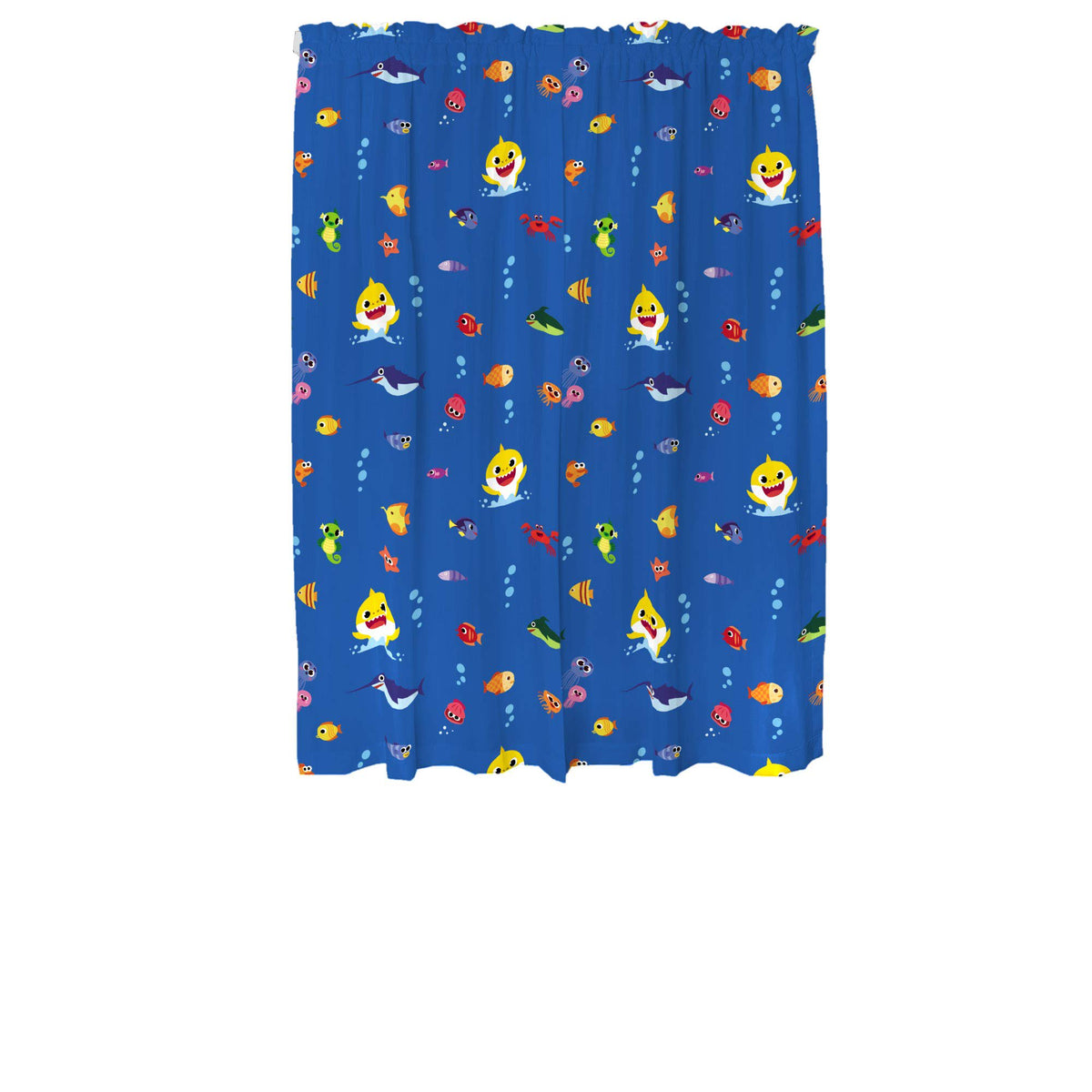Franco Kids Baby Shark Room Window Curtains Drapes Set, 82 in x 63 in