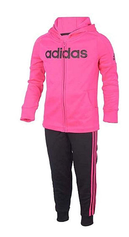 Adidas Girls' Tricot Zip Jacket and Pant Set
