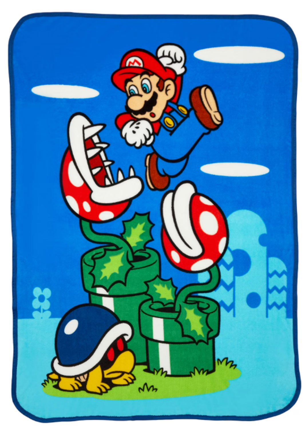 Franco Super Mario Kids Fleece Throw Blanket 46x60, Nintendo