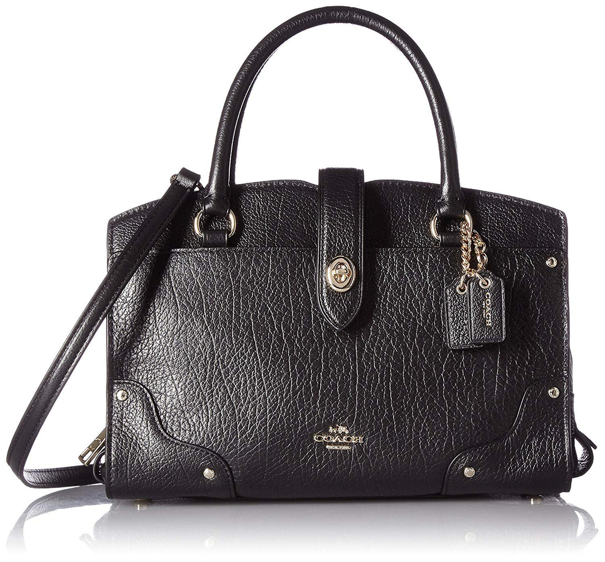 COACH Womens Grain Leather Mercer 24 Satchel