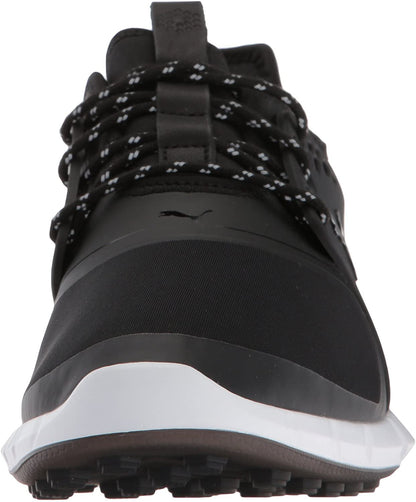 Puma Golf Men's Ignite Pwrsport Golf Shoe, Black/Silver, 8 Medium US