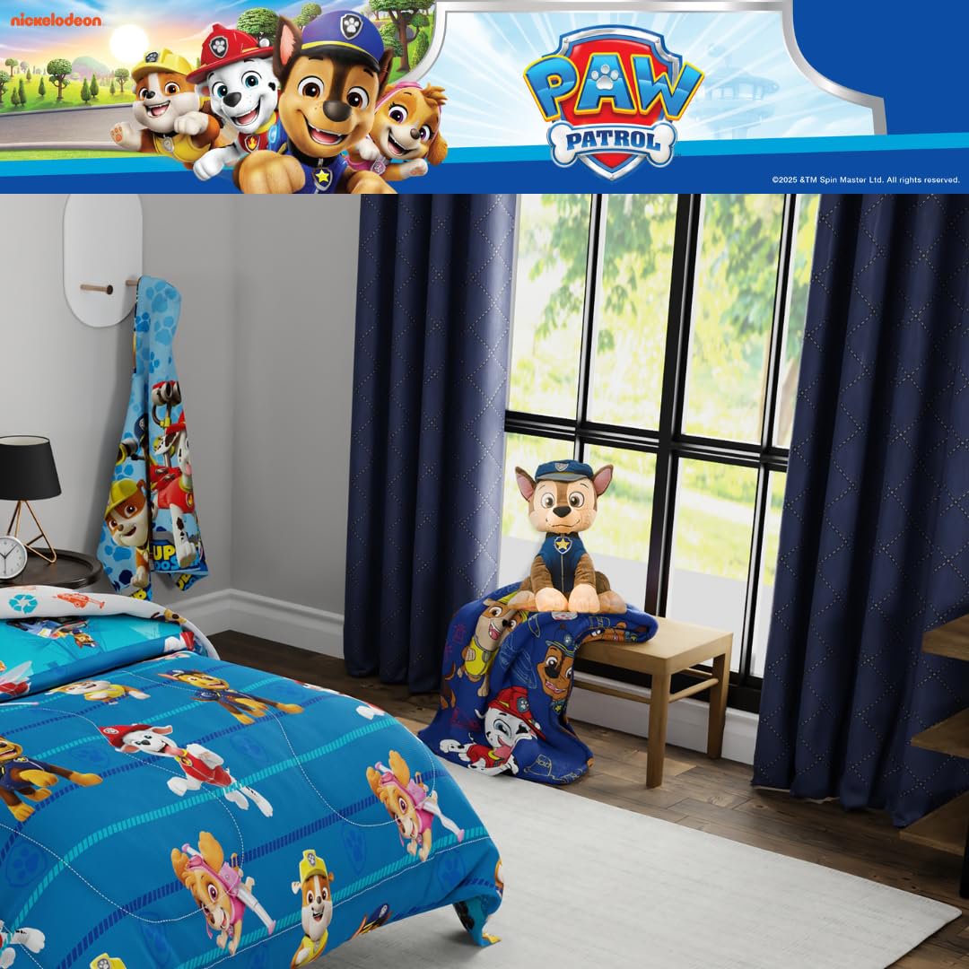 Paw Patrol Chase Plush Cuddle Pillow Buddy, 14" x 7" x 6"