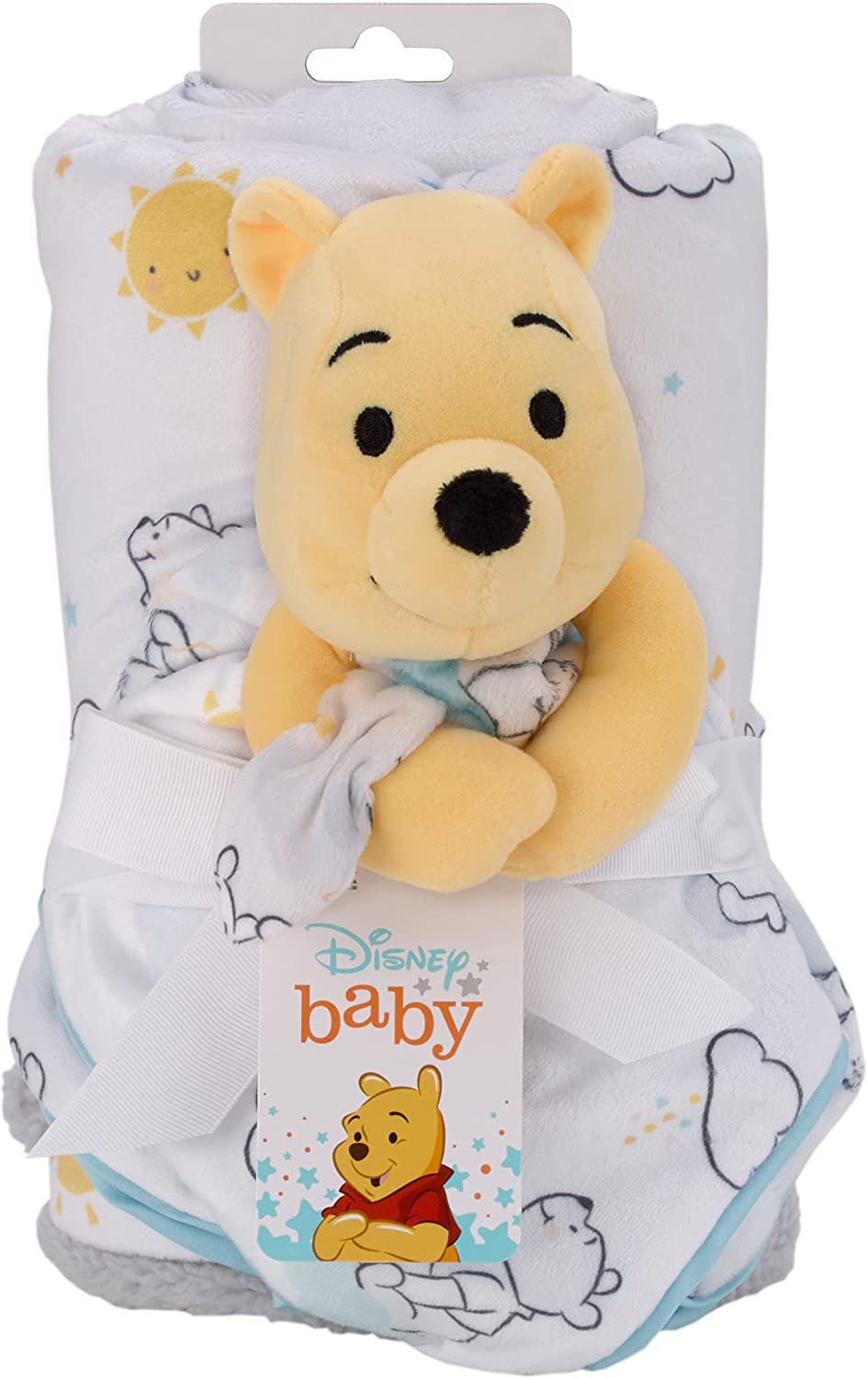 Disney Winnie The Pooh Baby Blanket and Security Blanket 2-Piece Set