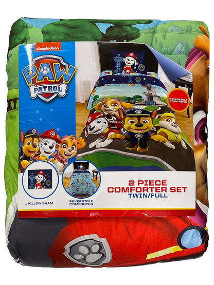 Franco Paw Patrol 2 Piece Twin/Full Size Comforter & Pillow Sham Set